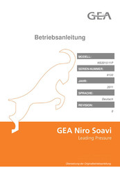 GEA Niro Soavi NS3015/11P Betriebsanleitung