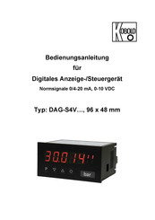 Kobold DAG-S4V Serie Betriebsanleitung