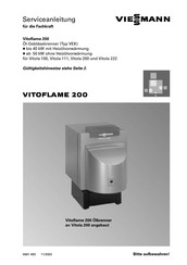 Viessmann Vitoflame 200 Serviceanleitung
