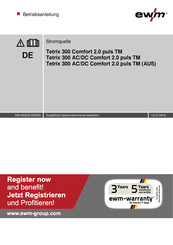 EWM Tetrix 300 AC/DC Comfort 2.0 puls TM (AUS) Betriebsanleitung