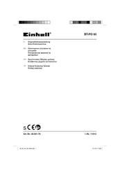 EINHELL 11013 Originalbetriebsanleitung