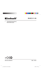 EINHELL BG-BC 911 AS Originalbetriebsanleitung