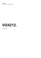 Gaggenau VI24212 Serie Gebrauchs- Und Montageanleitung