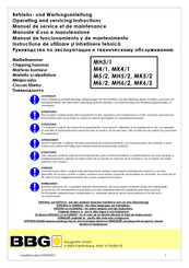 BBG MH5/2 Betriebs- Und Wartungsanleitung