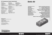 BTI Disfix 80 Originalbetriebsanleitung