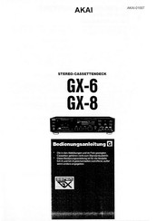 Akai GX-8 Bedienungsanleitung