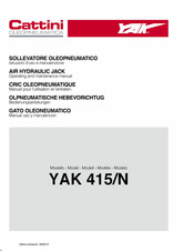 Cattini Oleopneumatica YAK 415/N Bedienungsanleitung