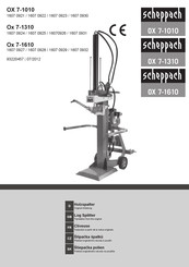Scheppach Ox 7-1610 Original Anleitungen