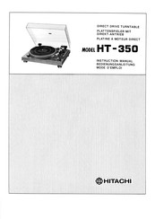 Hitachi HT-350 Bedienungsanleitung