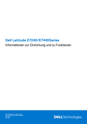 Dell Latitude E7440 Informationen Zur Einrichtung Und Zu Funktionen