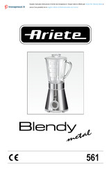 Ariete 561 Blendy metal Bedienungsanleitung