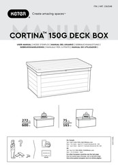Keter CORTINA 150G DECK BOX Gebrauchsanleitung