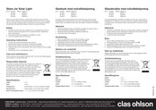 Clas Ohlson ZK8024-5 Kurzanleitung