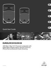 Behringer EUROLIVE B15X Kurzanleitung