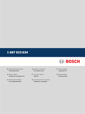 Bosch 1 687 023 634 Originalbetriebsanleitung