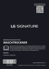 LG Signature LSWD100E Bedienungsanleitung