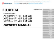 FujiFilm XF18mmF1.4 R LM WR Bedienungsanleitung