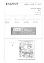 Blaupunkt Renault R 2446 RC Bedienungsanleitung