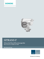 Siemens SITRANS F FUS060 Betriebsanleitung