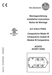 IFM Electronic A5interface AC2451 Montageanleitung