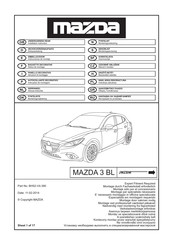 Mazda BHS2-V4-390 Einbauanleitung