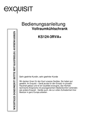 exquisit KS124-3RVA+ Bedienungsanleitung