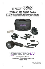 Spectro-UV TRI-365MDB Bedienungsanleitung