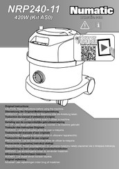 Numatic NRP 240-11 Bersetzung Der Original Bedienungsanleitung