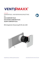 Ventomaxx SILENT COMFORT PLUS Montage- Und Bedienungsanleitung