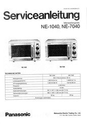 Panasonic NE-1040 Serviceanleitung