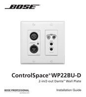 Bose ControlSpace WP22BU-D Installationsanleitung