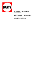 Bionaire BCH160 Betriebsanleitung