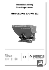Amazone ZA-XW 502 Betriebsanleitung