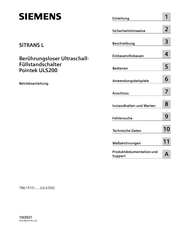 Siemens SITRANS L Pointek ULS200 Betriebsanleitung