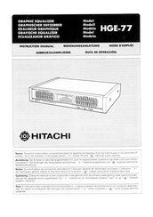 Hitachi HGE-77 Bedienungsanleitung