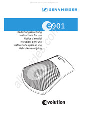 Sennheiser e901 Bedienungsanleitung