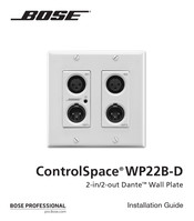 Bose ControlSpace WP22B-D Installationsanleitung