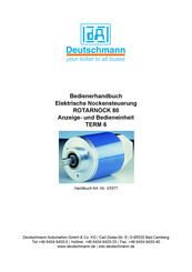 DEUTSCHMANN AUTOMATION ROTARNOCK 80 Bedienerhandbuch