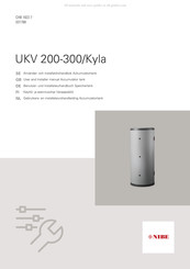 Nibe UKV 300/Kyla Benutzer- Und Installateurhandbuch