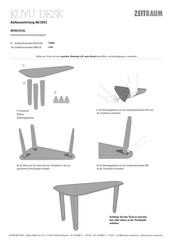 Zeitraum KUYU DESK Aufbauanleitung