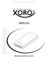 Xoro MPB1008 Bedienungsanleitung