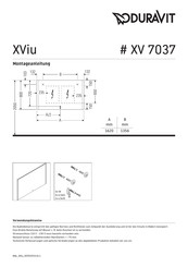 Duravit XViu XV 7037 Montageanleitung