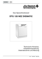De Dietrich DTG 120-6 NEZ DIEMATIC Installationsanleitung