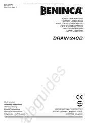 Beninca BRAIN 24CB Betriebsanleitung