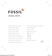 Fossil DW7F1 Bedienungsanleitung