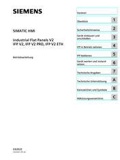 Siemens SIMATIC HMI IFP V2 Betriebsanleitung