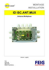 Feig Electronic OBID i-scan ID ISC.ANT.MUX Montageanleitung
