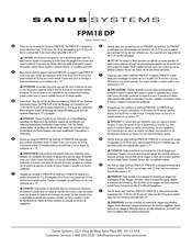 Sanus Systems FPM18 DP Bedienungsanleitung