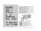 Sharp CD-MPX870H Bedienungsanleitung