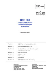 elco klockner BCS 300 Bedienungsanleitung